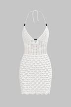 Beyaz Crochet Plaj Elbisesi