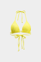 Lemon Wave Bikini Pareo Set