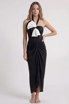 Noir Bow Pareo Set