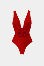 Scarlet Floral Pareo Set