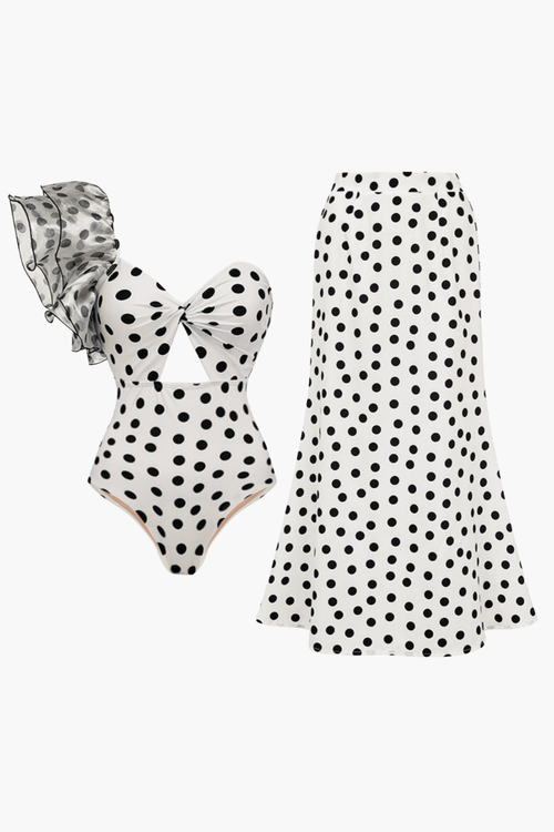 Dot Bow Pareo Set