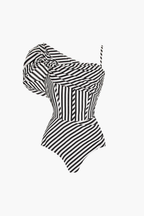 Noir Stripe Pareo Set