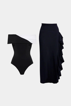Noir Pareo Set