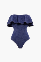 Marin Çizgili Pareo Set
