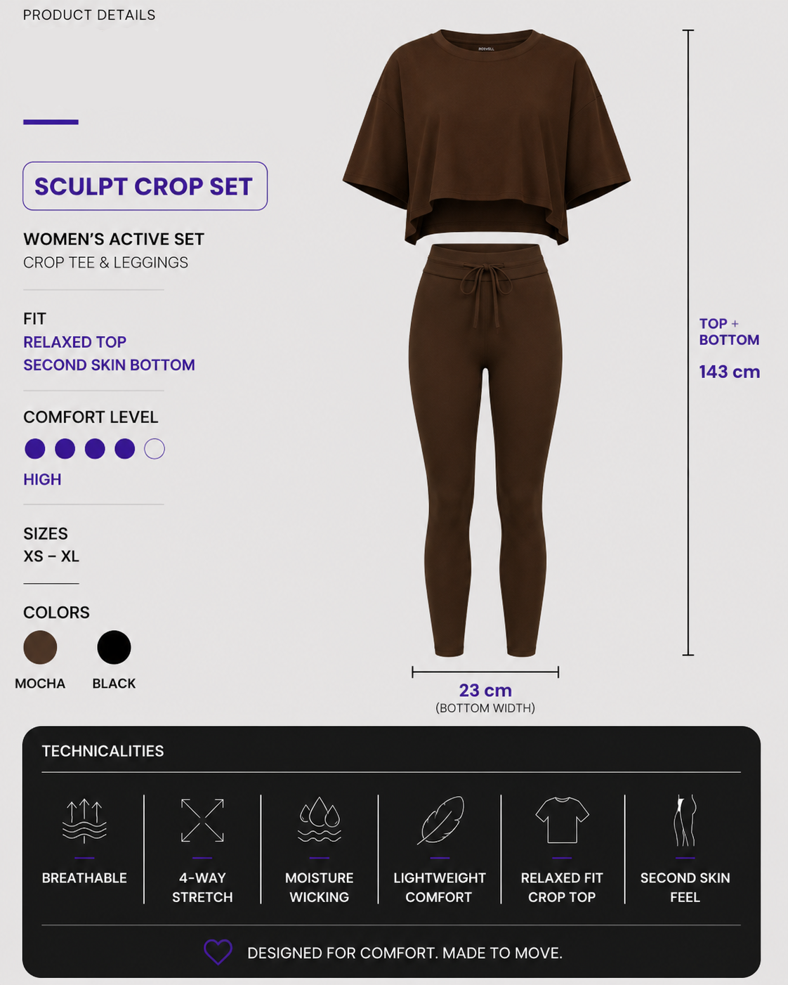 Cocoa Fit Set