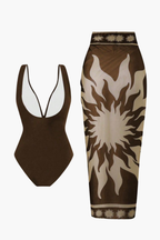 Mocha Pareo Set