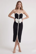 Noir Bow Pareo Set