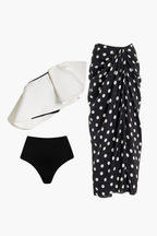 Noir Dot Pareo Set