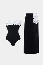 Noir Blossom Pareo Set
