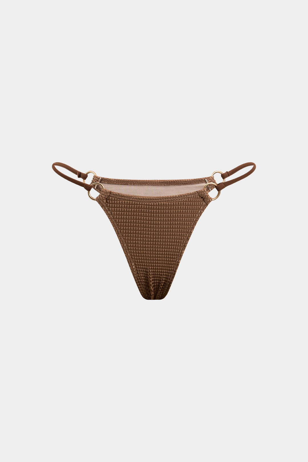 Mocha Texture Bikini Pareo Set