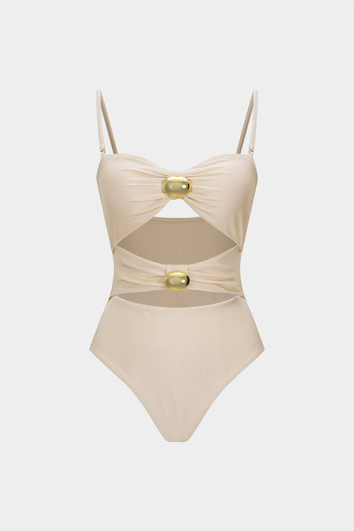 Aurelia Altın Detaylı Cut-Out Mayo