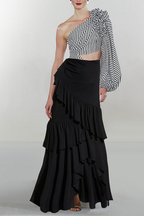 Noir Stripe Pareo Set