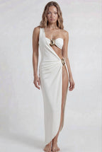 Ivory Gold Bikini Pareo Set