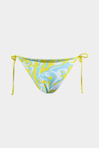 Lemon Wave Bikini Pareo Set