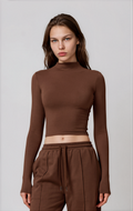 Rose Boğazlı Top – Kakao