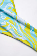 Lemon Wave Bikini Pareo Set