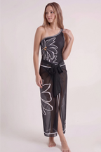 Noir Bloom Mayo Pareo Set