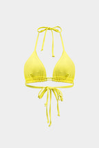Lemon Wave Bikini Pareo Set