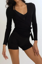 Eliane Wrap Blouse