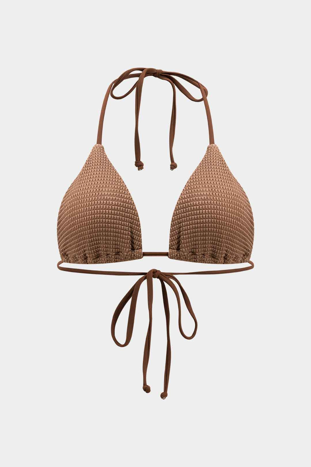 Mocha Texture Bikini Pareo Set