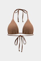 Mocha Texture Bikini Pareo Set