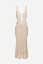 Rosvell Ivory Aura Maxi Elbise