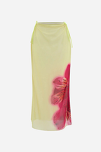 Rosvell Lime Blossom Skirt Set