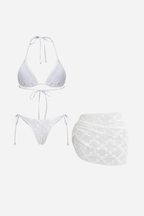 Dantelli Beyaz Pareo Set