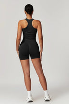 Chloe Sporcu Sırt Top – Siyah