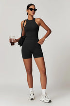 Chloe Sporcu Sırt Top – Siyah