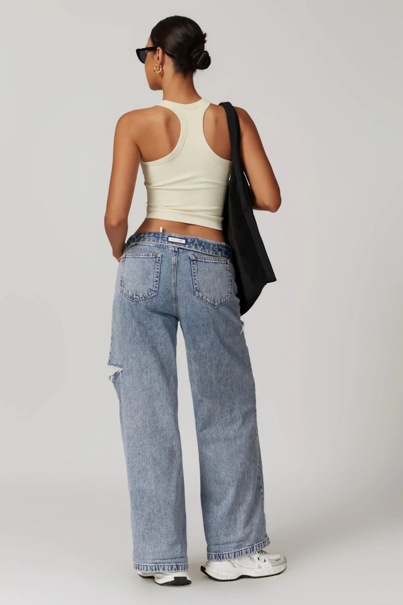 Chloe Sporcu Sırt Top – Krem