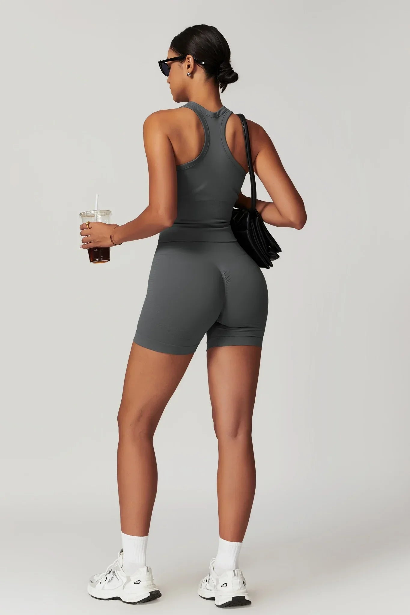 Chloe Sporcu Sırt Top – Antrasit