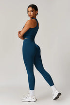 Chloe Sporcu Sırt Top – Saks Mavi