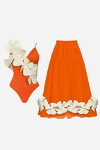 Coral Blossom Pareo Set