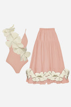 Coral Blossom Pareo Set