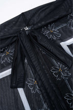 Noir Bloom Mayo Pareo Set