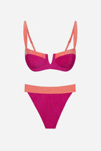Fuchsia Bikini Pareo Set