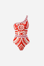 Coral Tribal Mayo Pantolon Set
