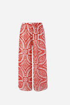 Coral Tribal Mayo Pantolon Set
