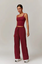 Rose Uzun Kollu Top – Bordo