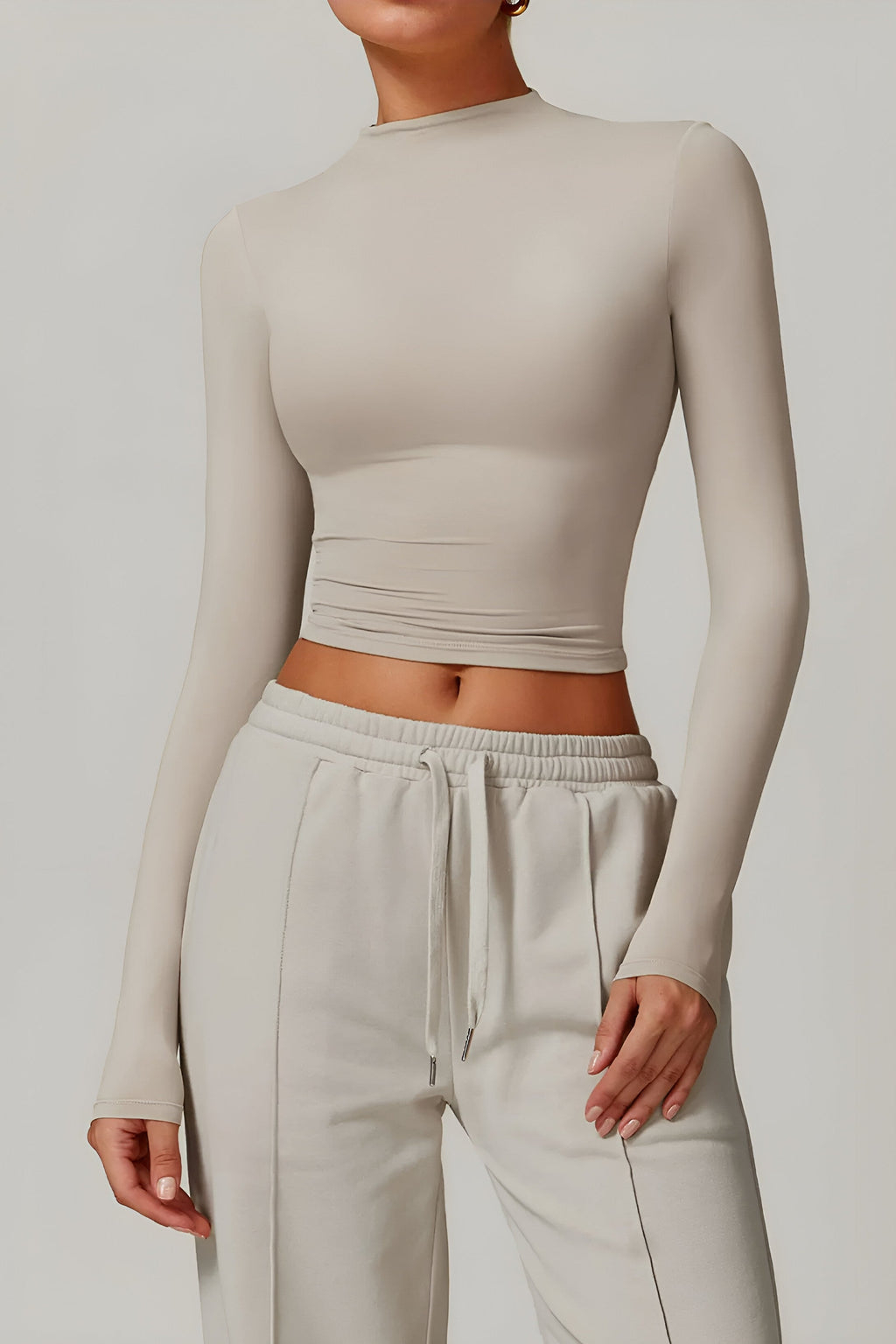Rose Boğazlı Top – Bej