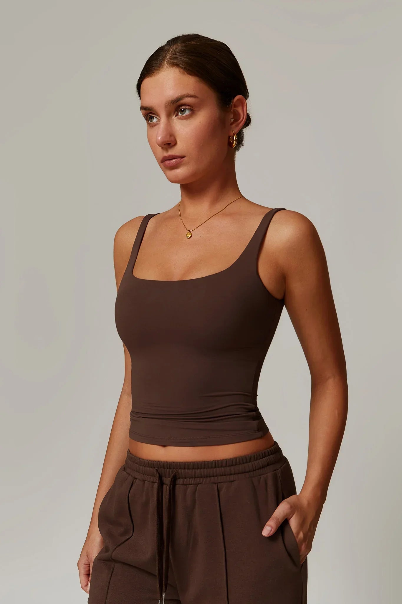 Rose Uzun Kollu Top – Kakao