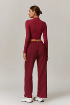 Rose Boğazlı Top – Bordo