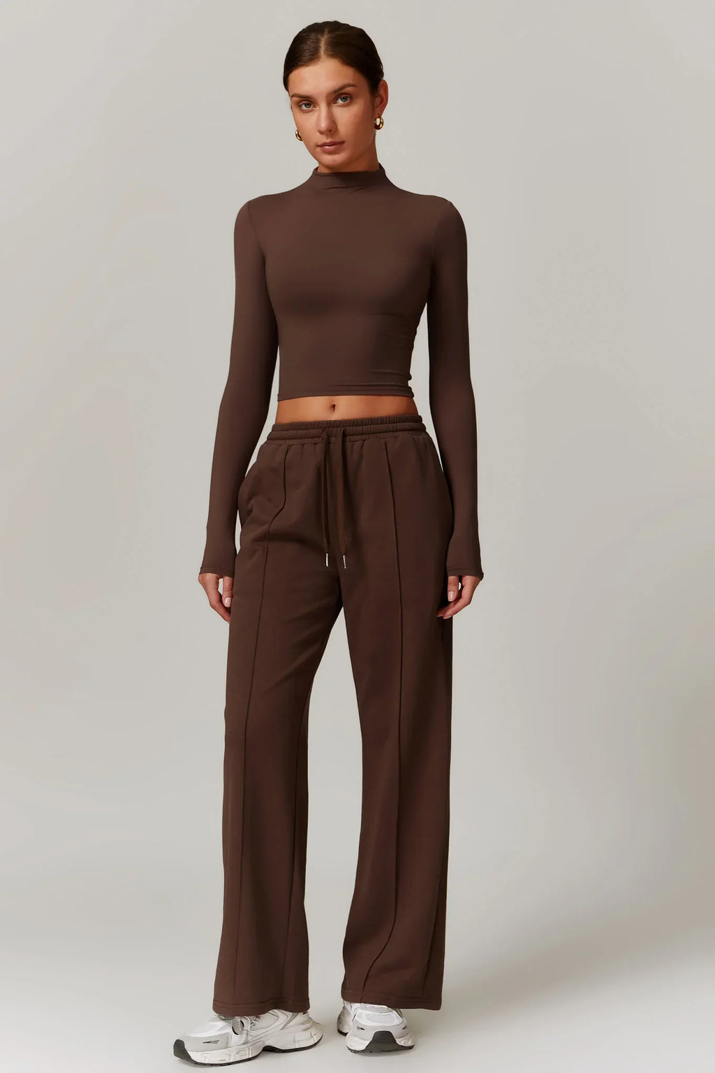 Rose Boğazlı Top – Kakao