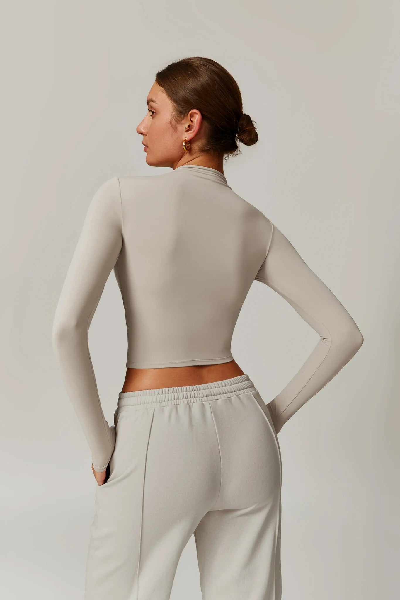 Rose Boğazlı Top – Bej
