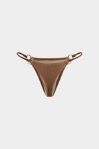 Mocha Texture Bikini Pareo Set