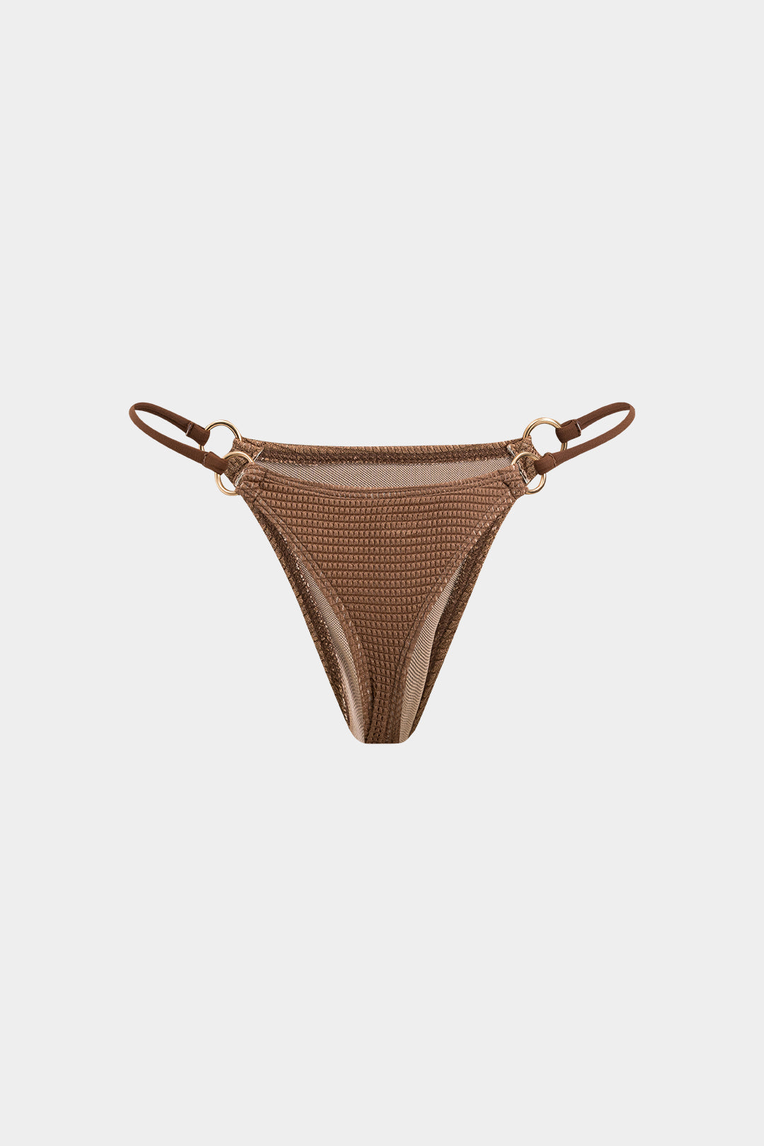 Mocha Texture Bikini Pareo Set