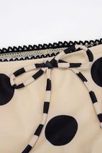 Retro Dot Bağlamalı Bikini Set