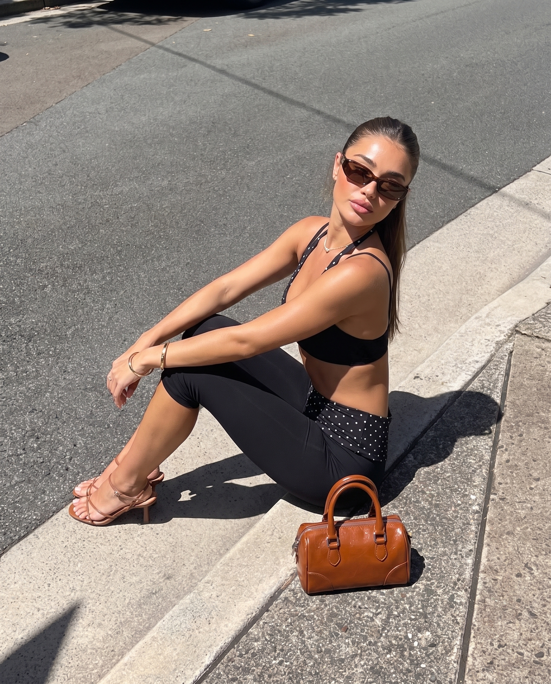 Poppy Capri Tayt – Siyah